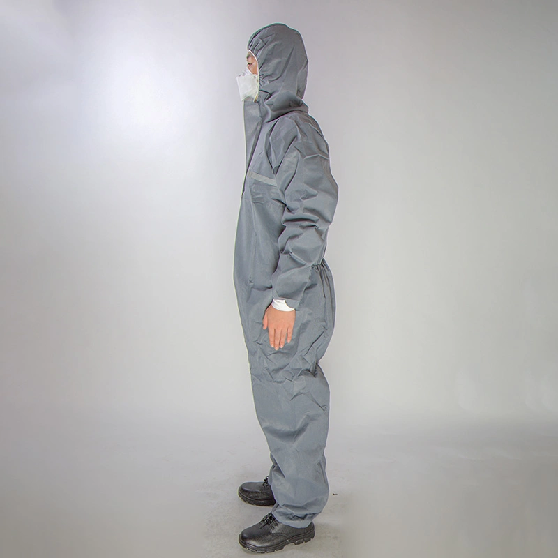 Wholesale High Quality Type 5/6 Hazmat Sui Disposable Protective Coverall Protection Suit