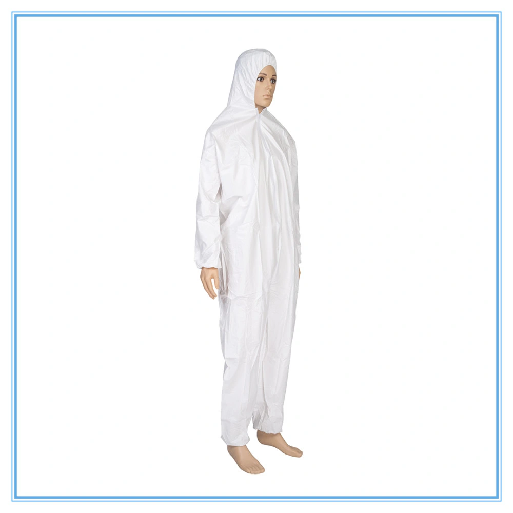 Waterproof Disposable Impervious Coverall Non Woven Workwear Overol PPE Set Suit with Taped Seam