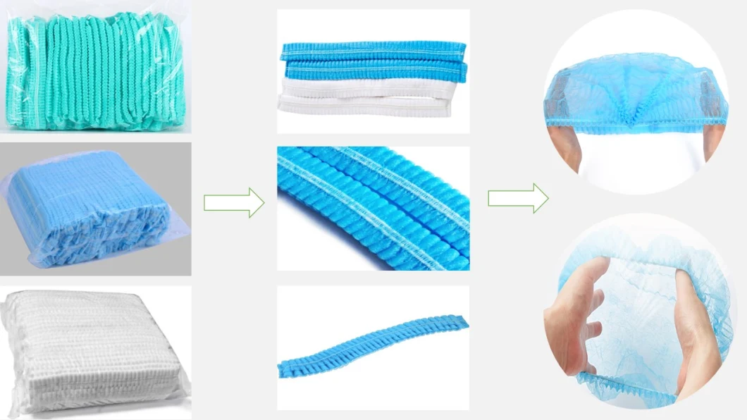 Disposable Plastic Strip/Clip/Bouffant/Mop/Nonwoven/PP Cap Shower/Bathing/Hotel Cap Round Cap Head Hair Cap/Nurse/Doctor Cap/Medical/Surgical Cap